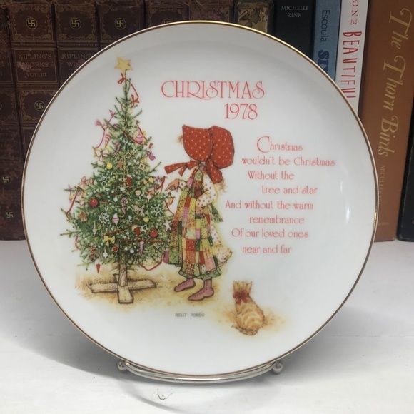Vintage Other - 0445 Vintage 1978 Holly Hobbie Large Commemorative Christmas Plate